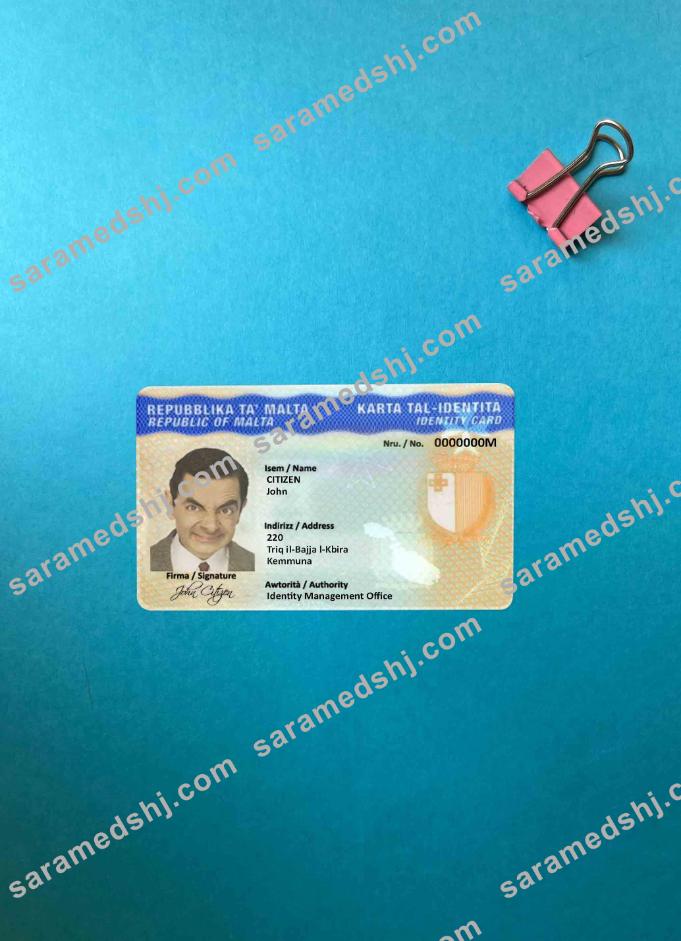 Malta ID photolook FRONT